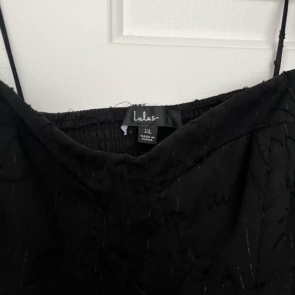 Lulus Loveliest Looks Floral Jacquard Tie-Strap Midi Dress - Picture 5 of 5